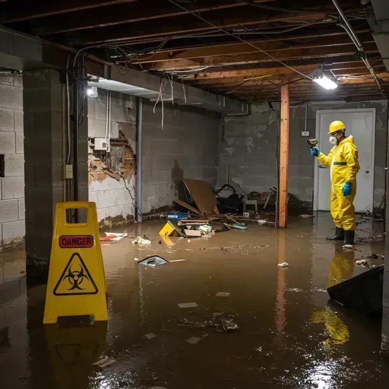 Flooded Basement Electrical Hazard in Donald, OR Property